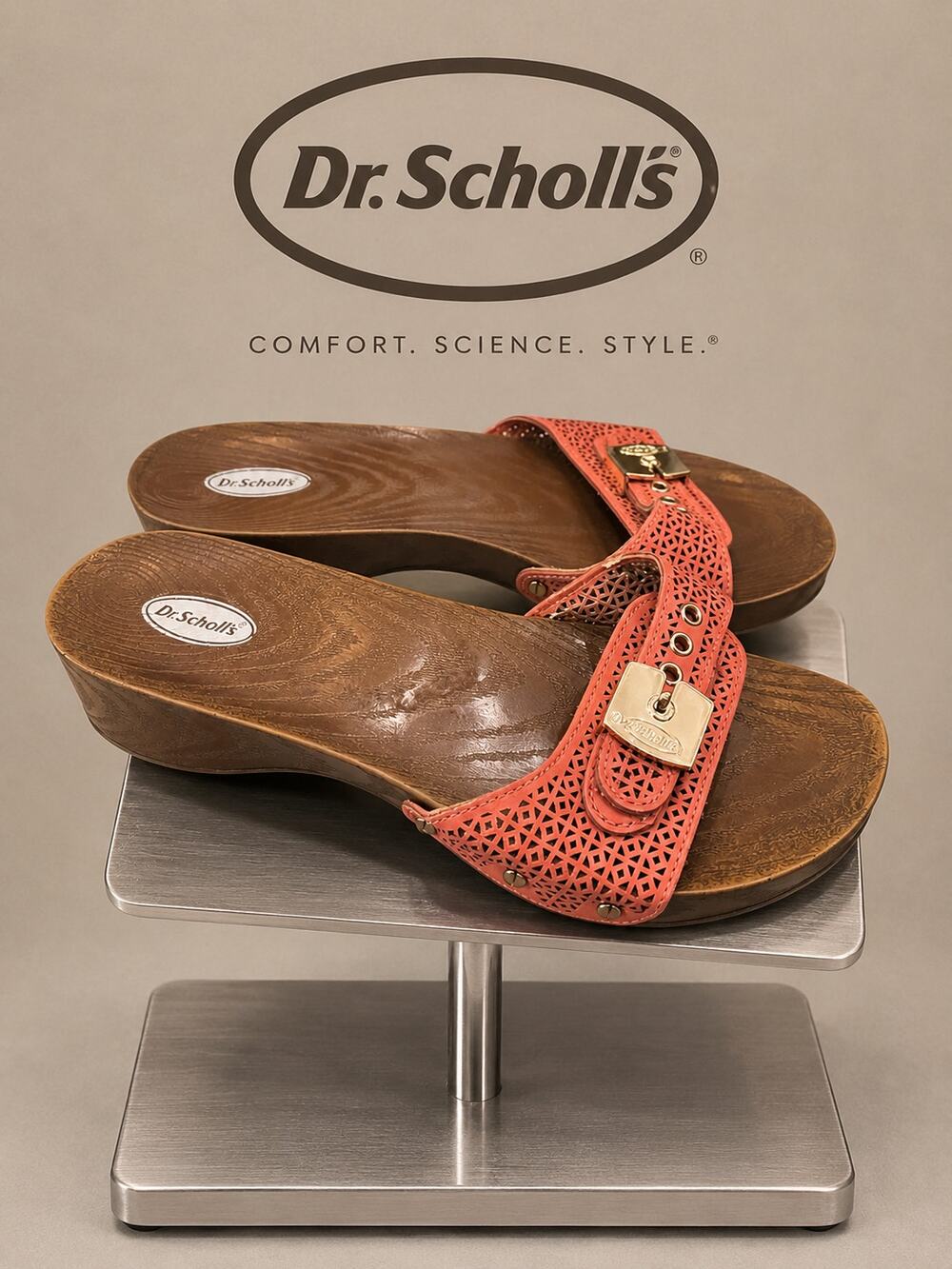 Dr. Scholl’s Original Collection Classic Coral Wedge Sandals Women’s 6M
